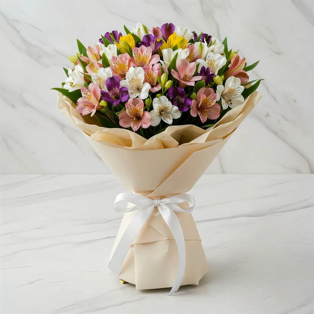 Букет цветов из: Альстромерии в Конаково