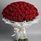 Букет 101 Красная роза Блэк Мэджик в Конаково