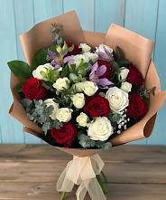 Букет цветов из:  Розы и Альстромерии #REPLACE_PRED# Конаково