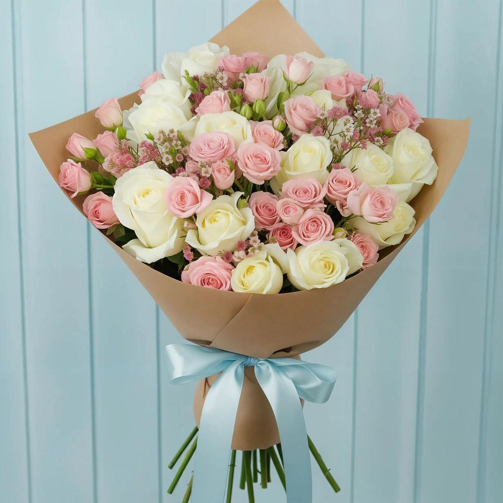 Букет цветов из: Розы в Конаково