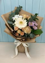Букет цветов из:  Герберы и Хризантемы в Конаково