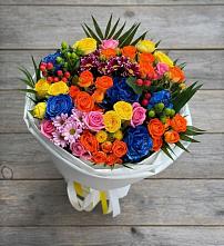 Букет цветов из:  Розы и Хризантемы в Конаково