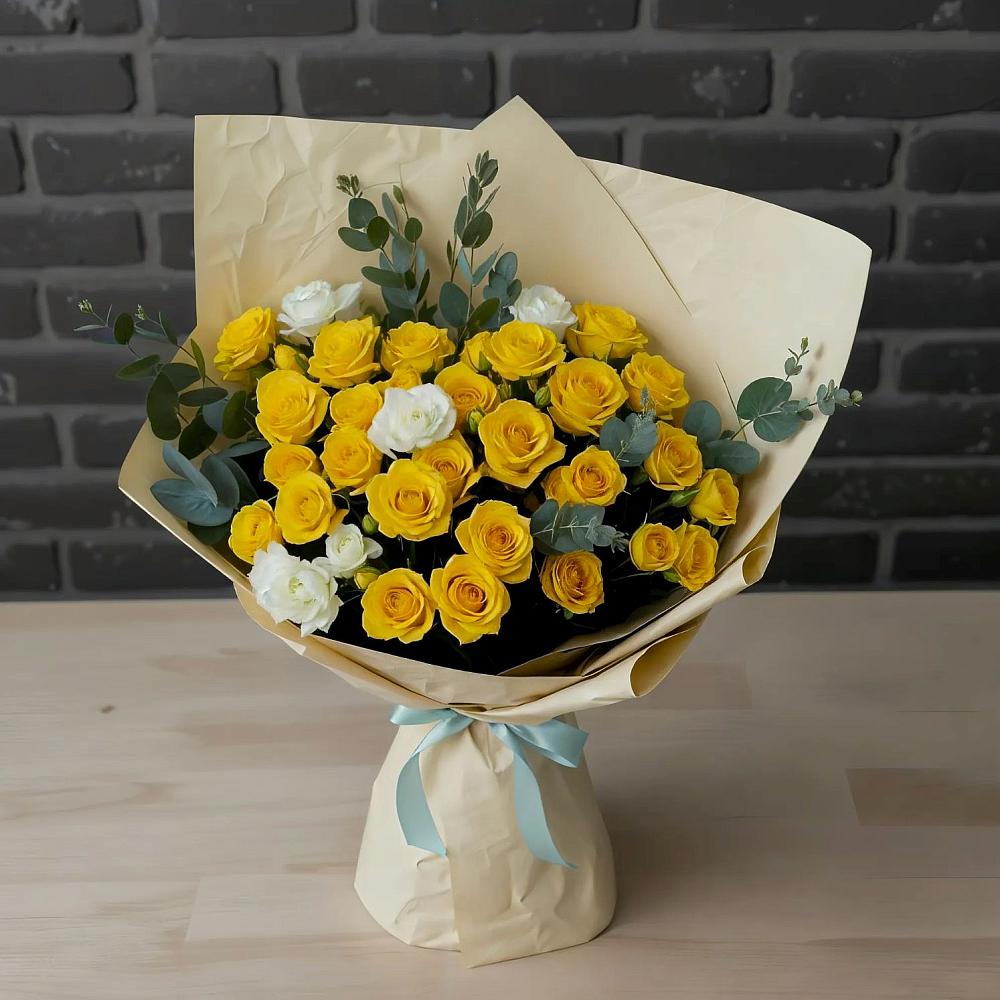 Букет цветов из: Розы в Конаково