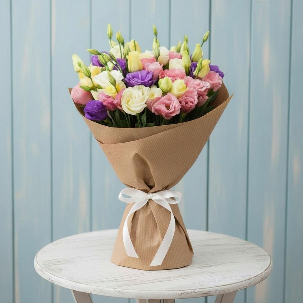 Букет цветов из: Лизиантусы в Конаково