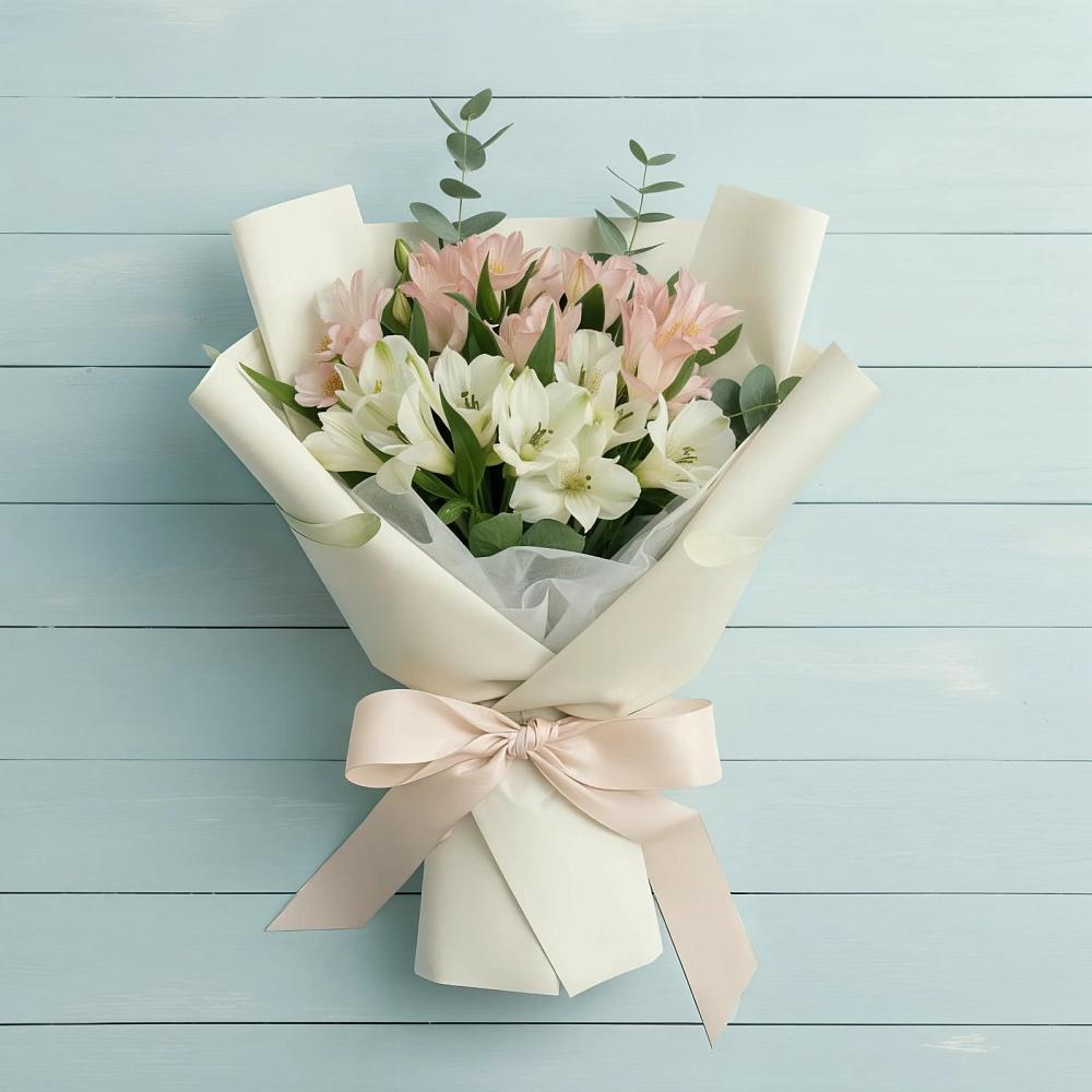 Букет цветов из: Альстромерии в Конаково