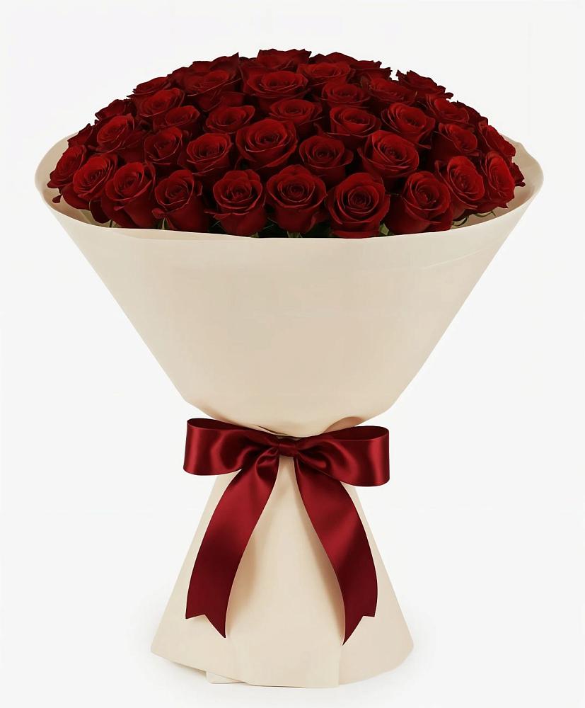 Букет 101 Бордовая роза Блэк Бакарра в Конаково