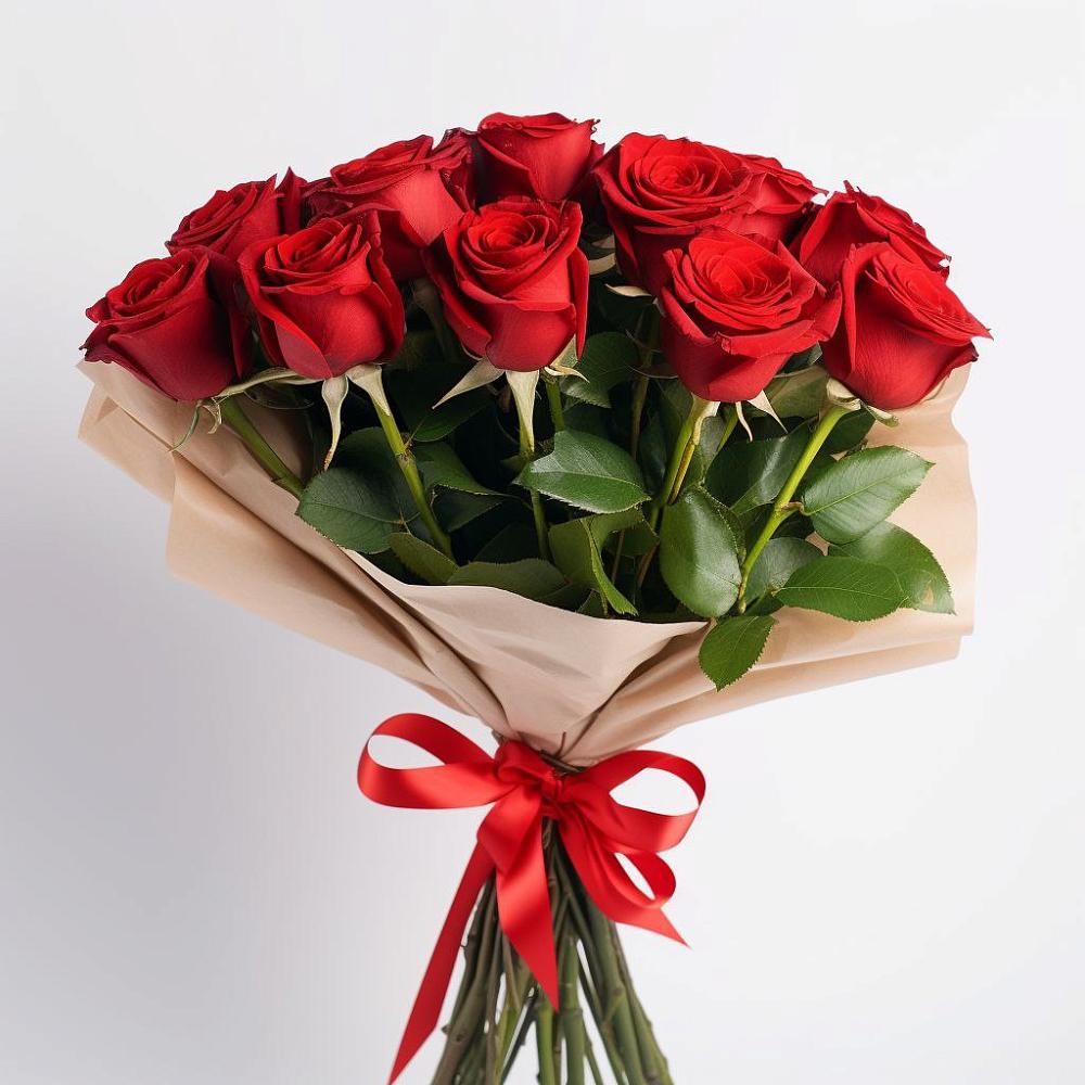 Букет 11 Красных роз Эдлесс Лав в Конаково