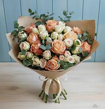 Букет цветов из:  Альстромерии и Розы #REPLACE_PRED# Конаково